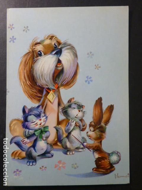 Postales: I. VERNET ILUSTRADORA POSTAL ANIMALES - Foto 1