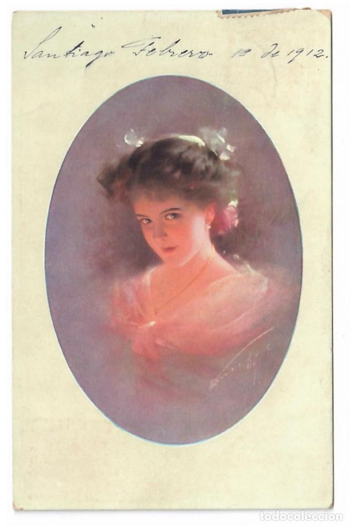 Postales: RETRATO DE MUJER &diams; 1912 - Foto 1