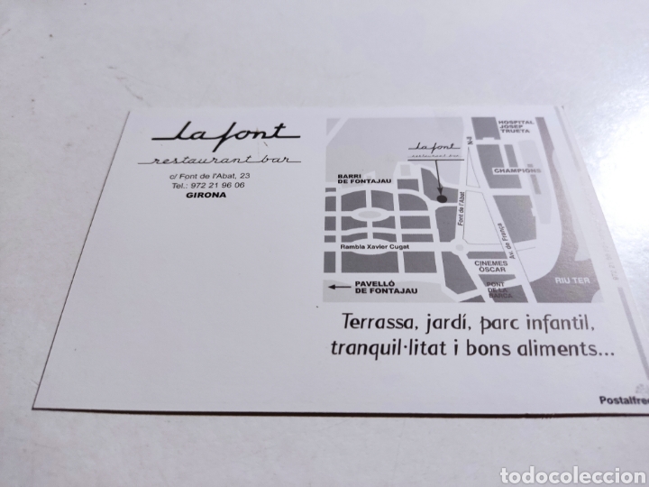 Postales: Postal restaurante La font, Girona - Foto 2