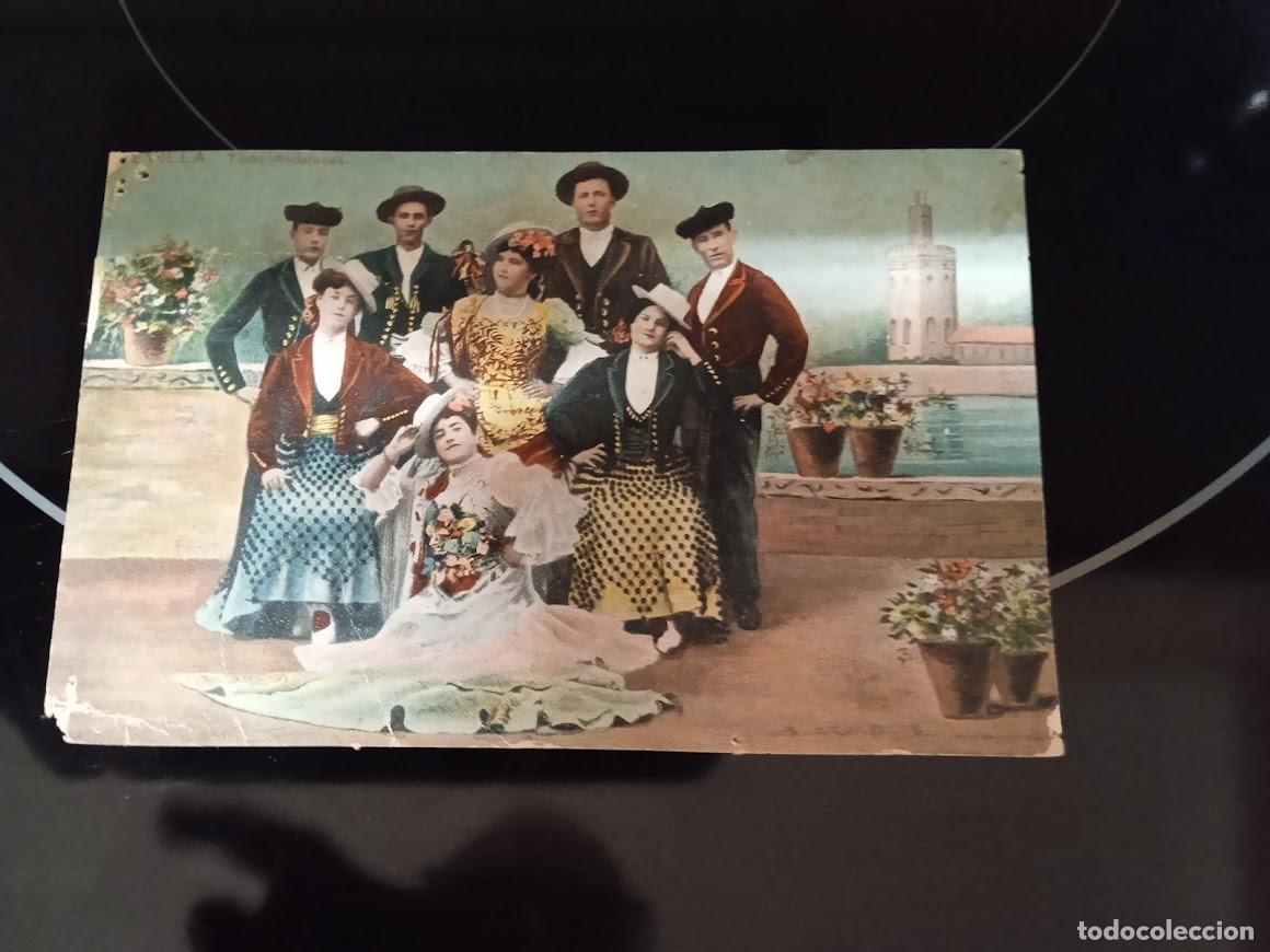 Postales: TARJETA POSTAL SEVILLA TIPOS ANDALUCES - Foto 1