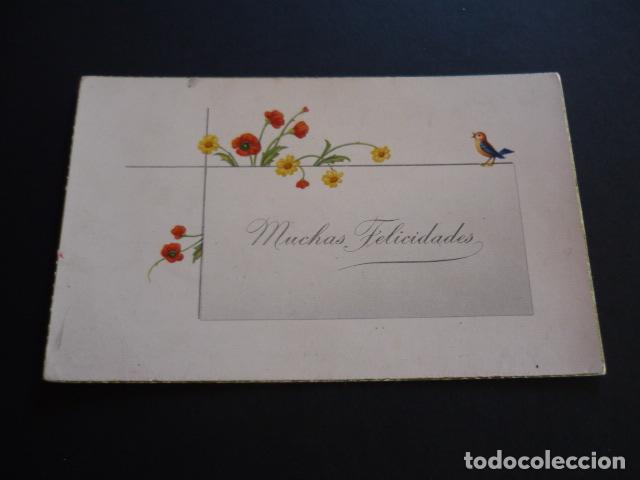 Postales: FLORES Y PAJARILLO POSTAL - Foto 1