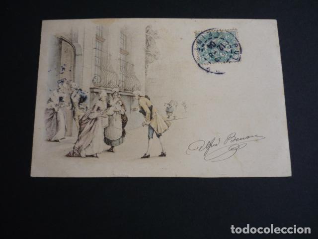 Postales: ESCENA ELEGANTE POSTAL ILUSTRADA - Foto 1