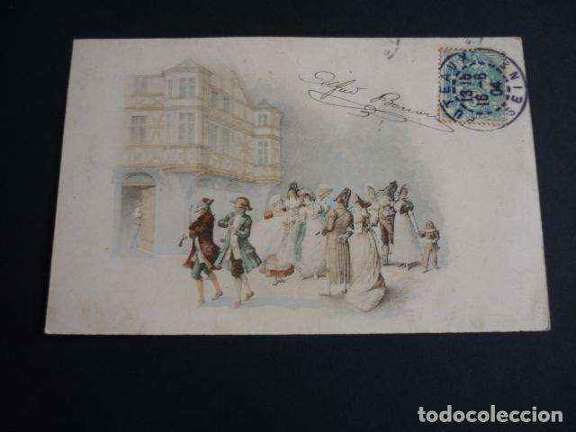 Postales: ESCENA ELEGANTE POSTAL ILUSTRADA - Foto 1