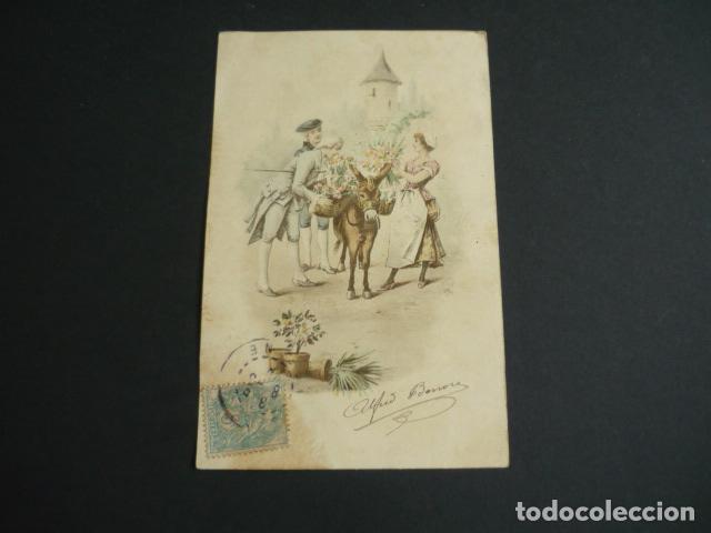Postales: ESCENA ELEGANTE POSTAL ILUSTRADA - Foto 1