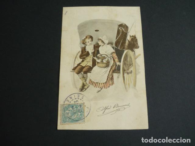 Postales: ESCENA ELEGANTE POSTAL ILUSTRADA - Foto 1