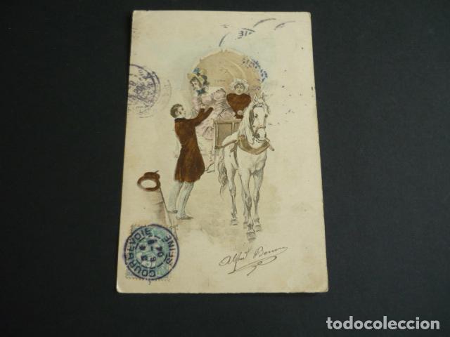 Postales: ESCENA ELEGANTE POSTAL ILUSTRADA - Foto 1