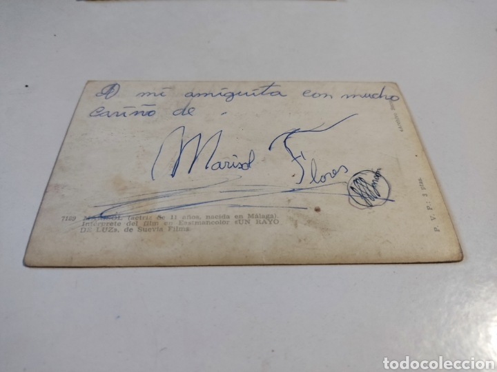 Postales: Postal Marisol con dedicatoria - Foto 5