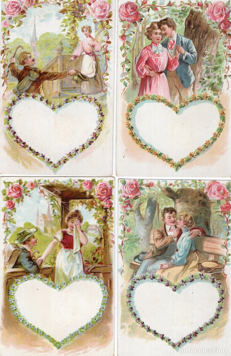 Postales: POSTALES ROM&Aacute;NTICAS EN RELIEVE, 4 - Foto 1