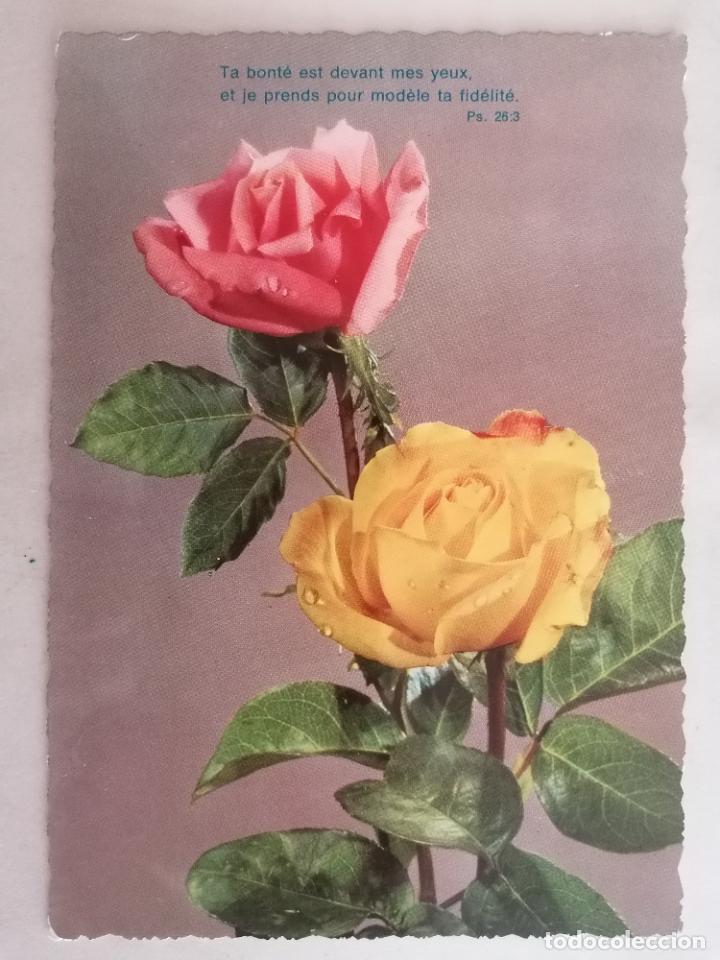 Postales: POSTAL FLORES, ESCRITA A&Ntilde;O 1964 - Foto 1