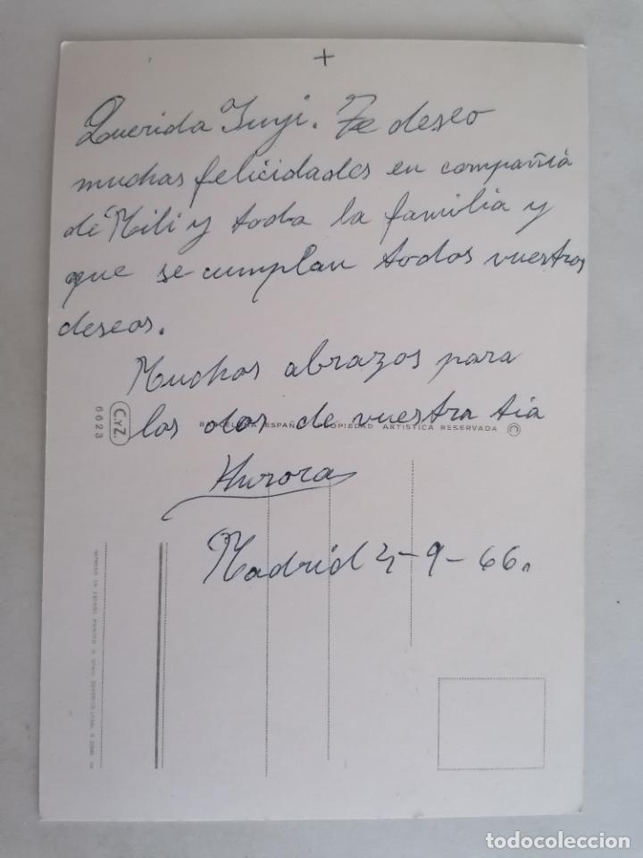 Postales: POSTAL FLORES, ESCRITA A&Ntilde;O 1966 - Foto 2