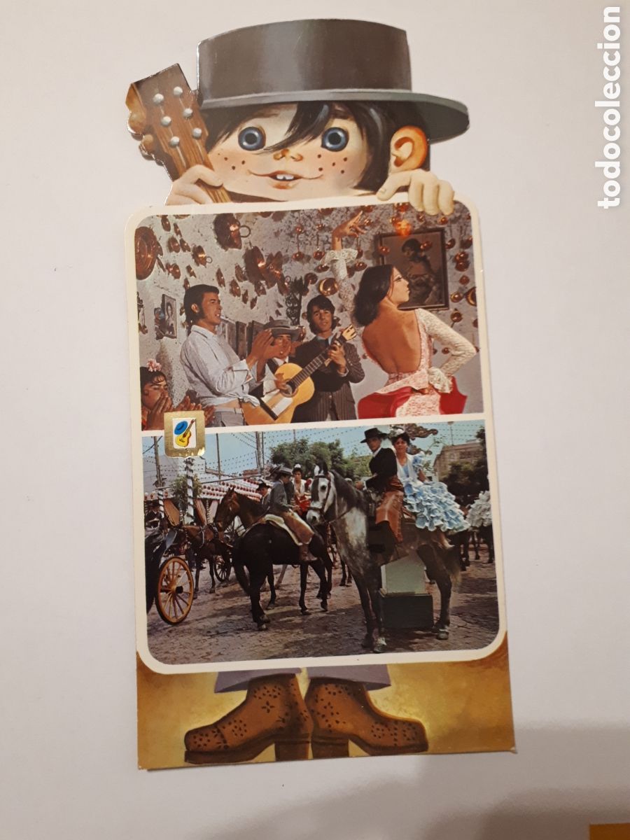 Postales: POSTAL TROQUELADA FLAMENCO - Foto 1