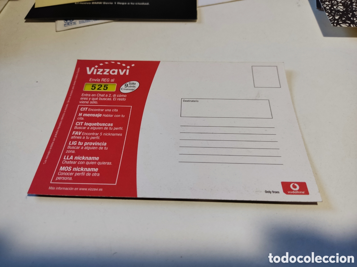 Postales: Postal vizzavi Vodafone pesca - Foto 2