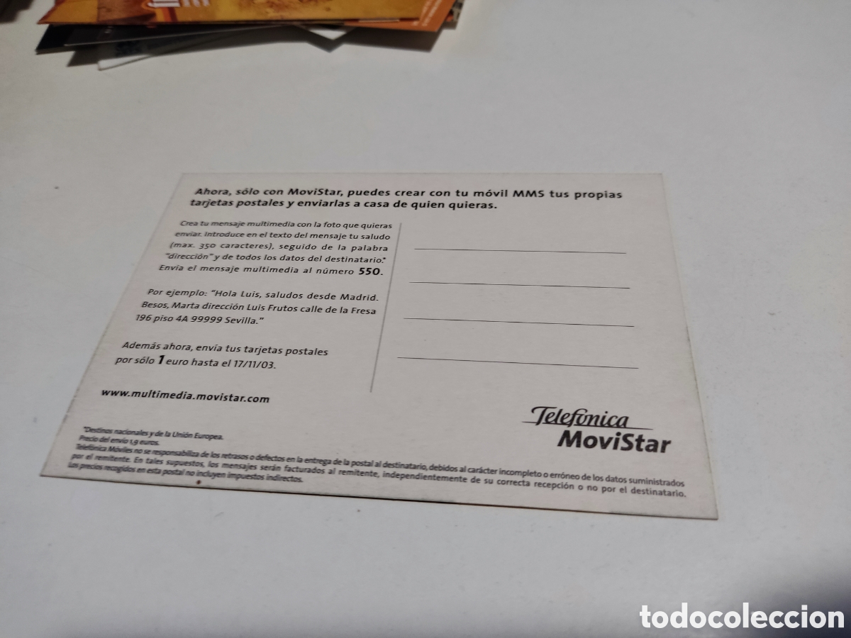 Postales: Postal telef&oacute;nica Movistar - Foto 2