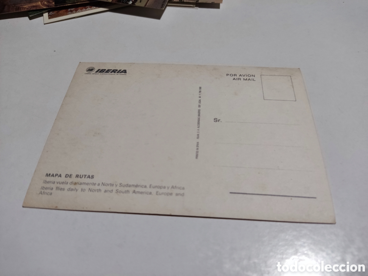 Postales: Postal Iberia l&iacute;neas a&eacute;reas de Espa&ntilde;a - Foto 2