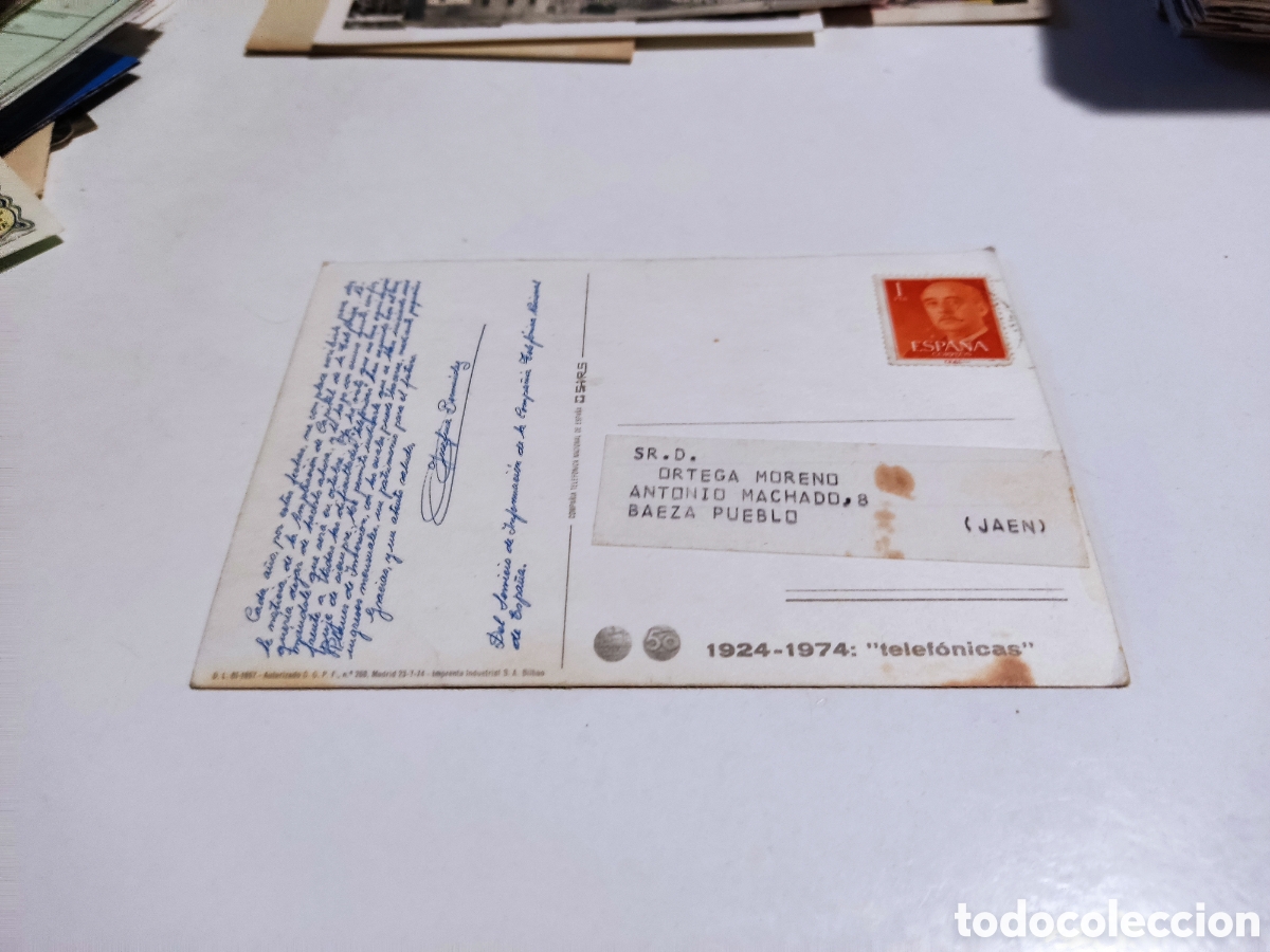 Postales: Postal telef&oacute;nicas 1974 - Foto 2