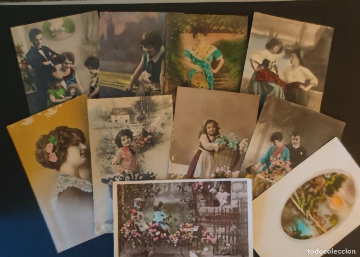 Postales: LOTE POSTALES COLOREADAS - Foto 1