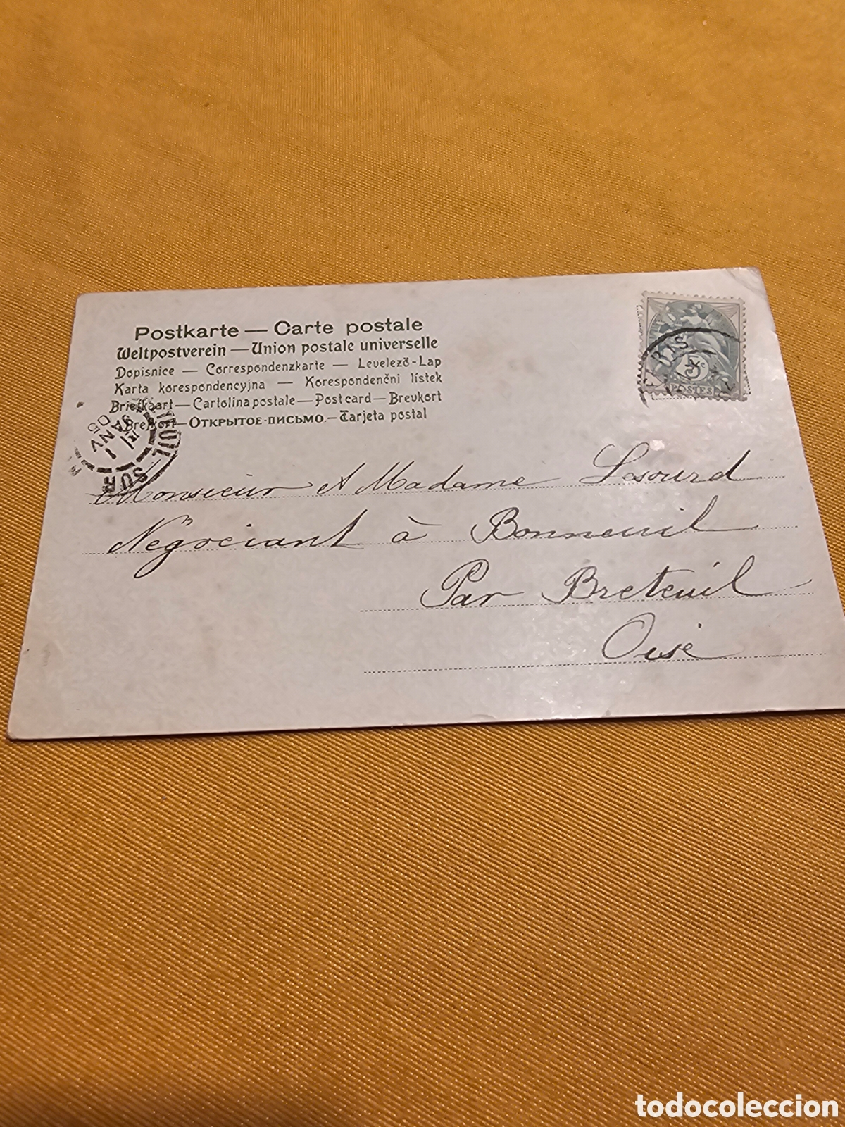 Postales: ANTIGUA POSTAL FRANCESA. CIRCULADA - Foto 2
