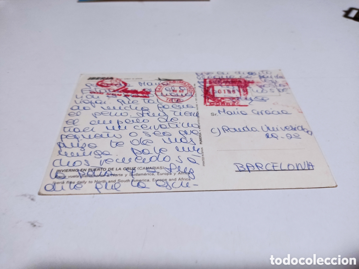 Postales: Postal Iberia cu&ntilde;o l&iacute;neas a&eacute;reas de Espa&ntilde;a - Foto 2