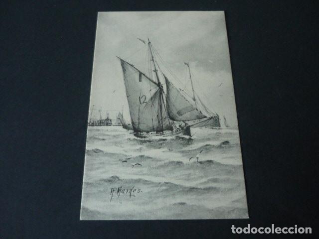 Postales: ESCENA MARINA CON BARCOS POSTAL - Foto 1
