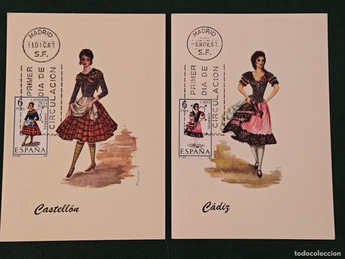 Postales: 2 Postales de Espa&ntilde;a Trajes T&iacute;picos - Foto 1