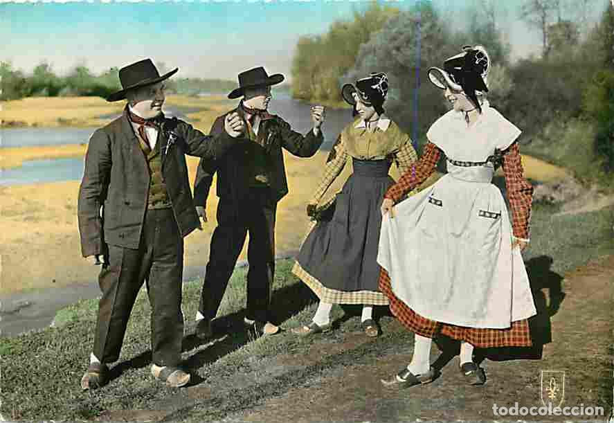 Postales: Folklore - Danses - Bourbonnais - La bourr&eacute;e - Voir Scans Recto Verso - Foto 1