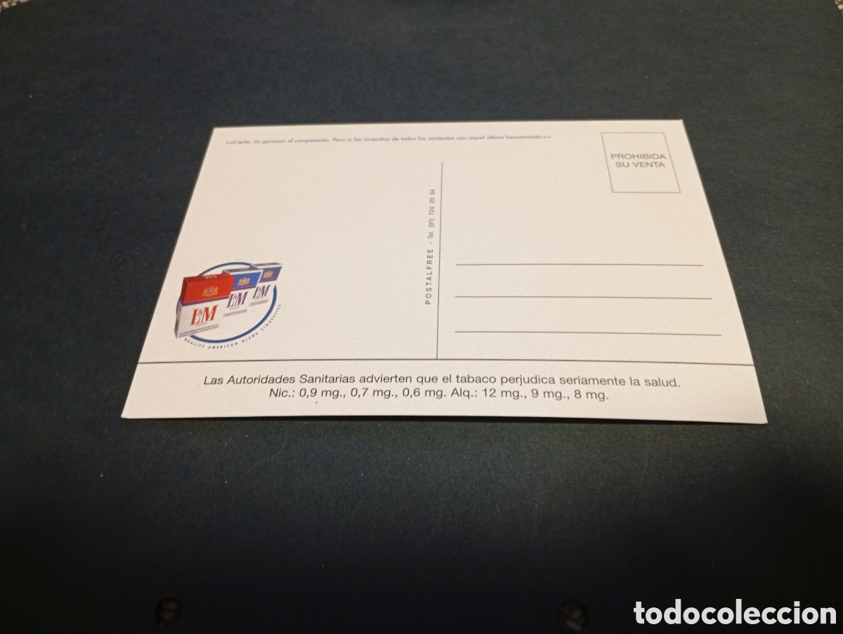 Postales: Postal tabaco L&M bolera - Foto 2