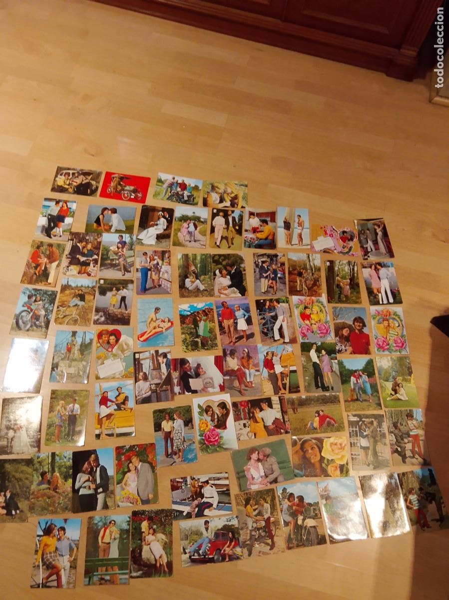 Postkarten: Lote de 60 postales de parejas de a&ntilde;os 60 escritas