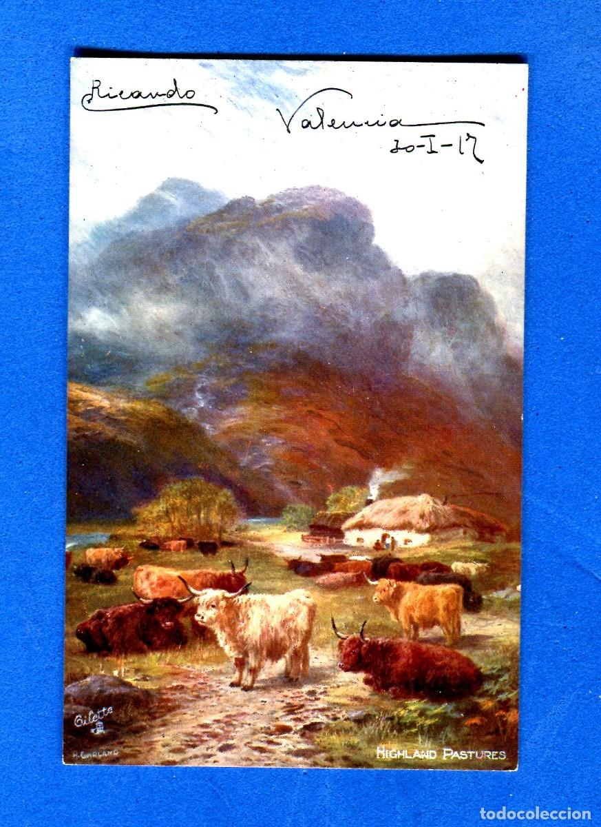 Postkarten: POSTAL ESCRITA PERO NO CIRCULADA PAISAJE ROMANTICO