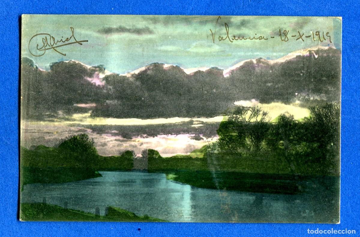 Postkarten: POSTAL ESCRITA PERO NO CIRCULADA PAISAJE ROMANTICA