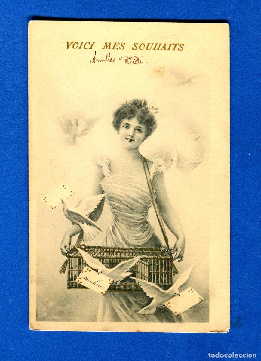 Cartoline: POSTAL CIRCULADA ROMANTICA