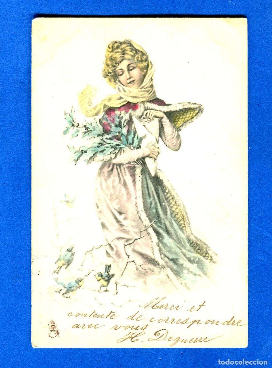 Cartoline: POSTAL CIRCULADA ROMANTICA