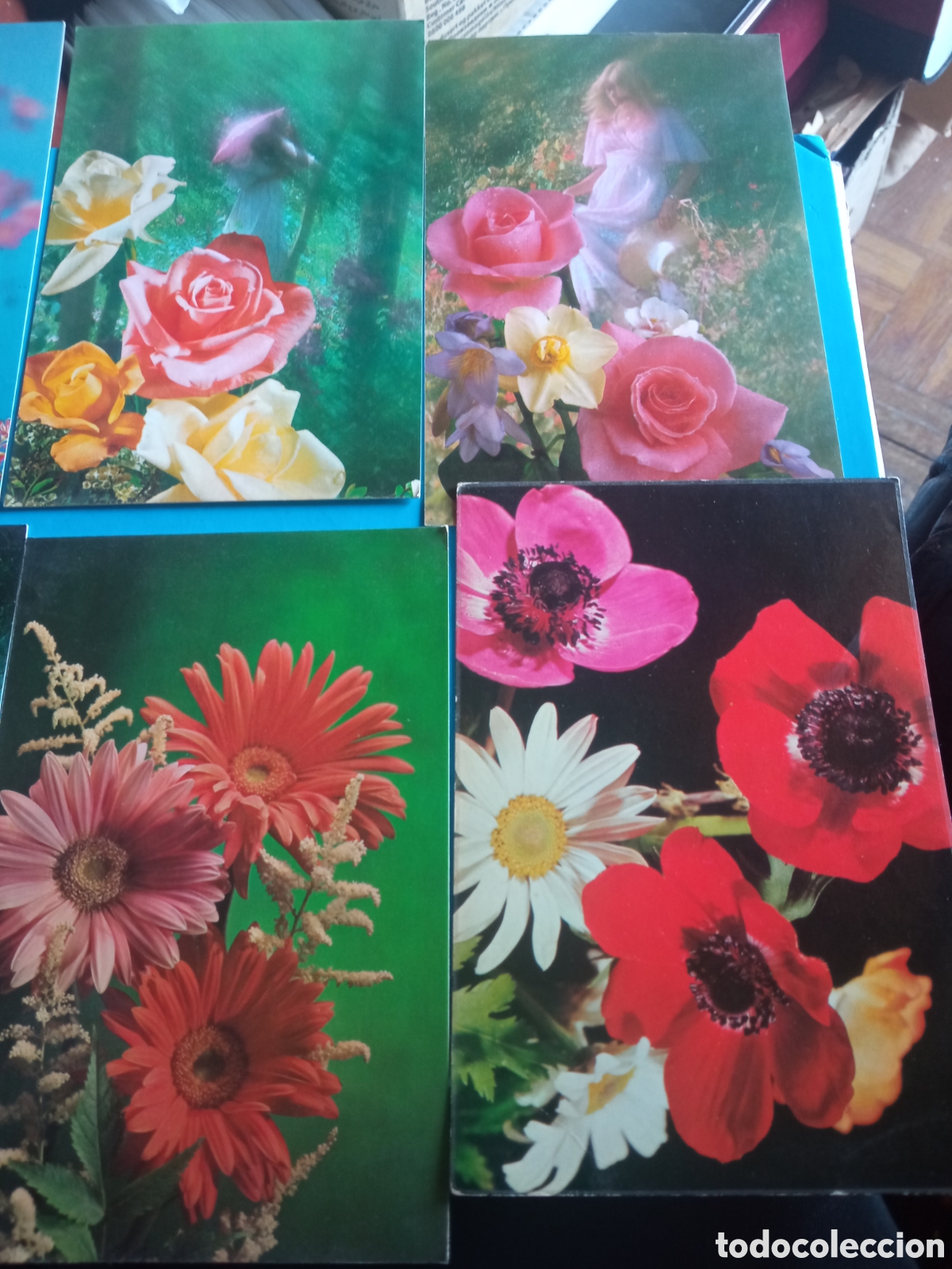 Postales: 6 antiguas postales de flores - Foto 3