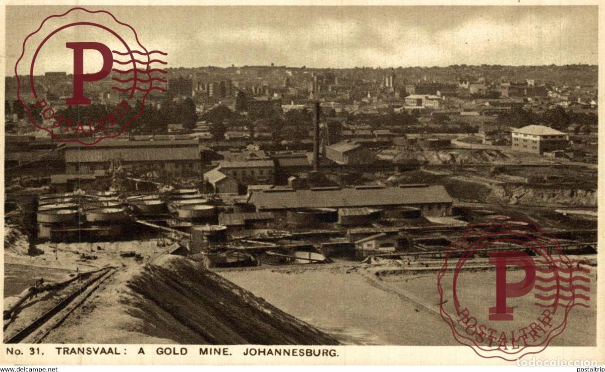 Postales: SOUTH AFRICA - Transvaal A Gold Mine JOHANNESBURG METIER MINING MINA MINE