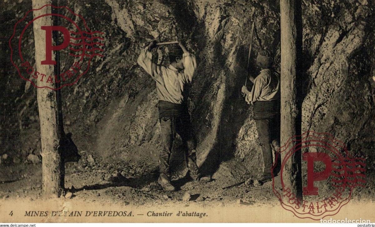 Postales: ERVEDOSA MINES DETAIN CHANTIER DABATTAGE MINEUR METIER VISEU PORTUGAL PORTUGAL METIER MINING MINA