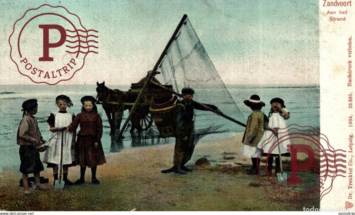 Postales: ZANDVOORT AAN HET STRAND VISSERS FISHING PECHE PECHEUR