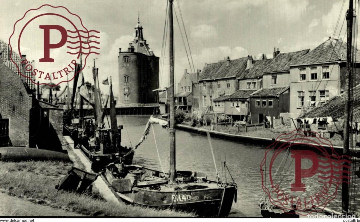 Postales: Drommedaris Enkhuizen Tussen Eiland VISSERS FISHING PECHE PECHEUR