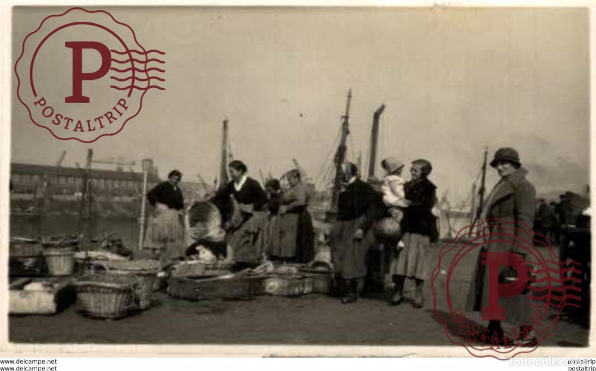 Cartes Postales: PROFESIONES PROFESSIONS. BOULOGNE SUR MER. FISH MARKET. REAL PHOTO