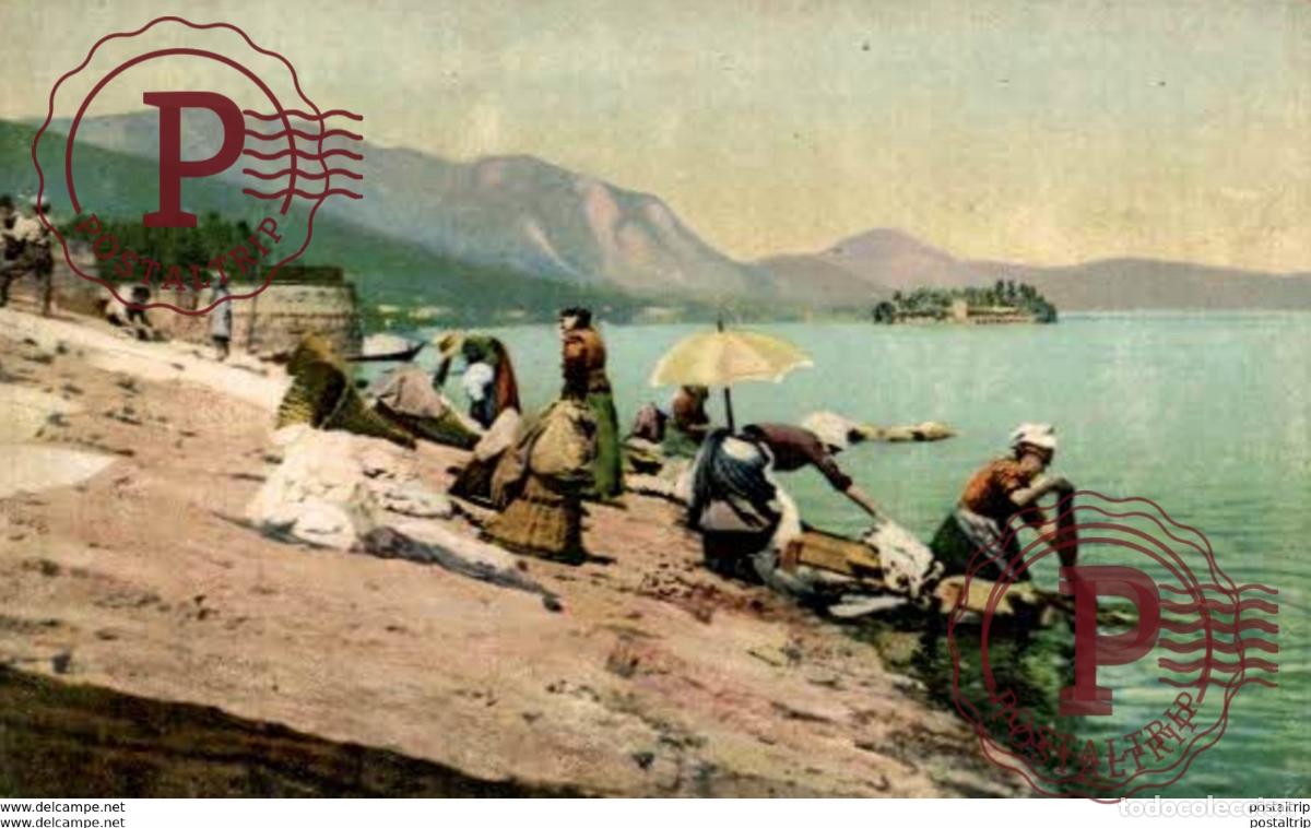 Postais: ITALIA. LAVANDERAS. ...lo sciabordare delle lavandare... G.Pascoli