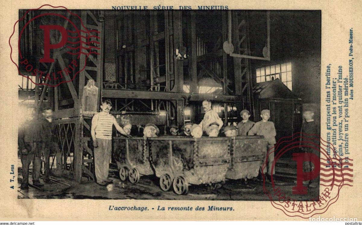 Postales: NOUVELLE SERIE DES MINEURS - Laccrochage - La remonte des Mineurs MINE MINEURS M&eacute;tiers PROFESSIONS