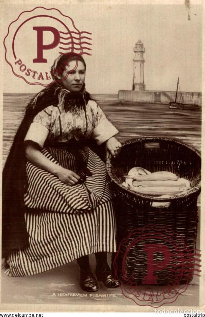 Postales: PESCA. PECHE. FISHING. A NEWHAVEN FISHWIFE