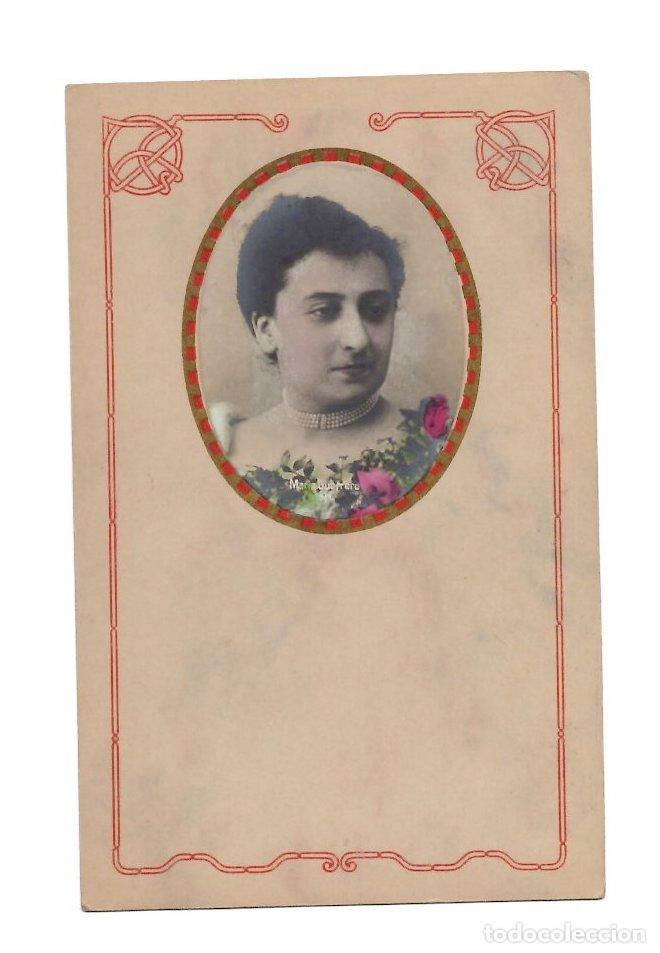 Postales: TARJETA POSTAL RETRATO CUPLETISTA MARI GUERRERO COLOREADO A MANO. ESPA&Ntilde;A. C.1900