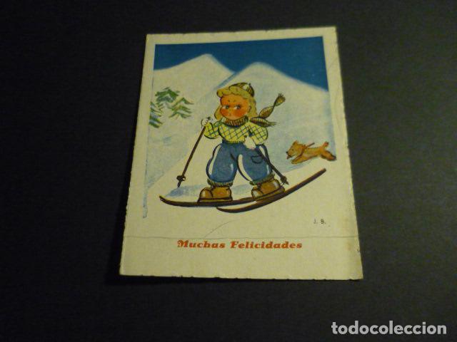 Postales: FELICITACION ESQUIADORA J. B. ILUSTRADOR