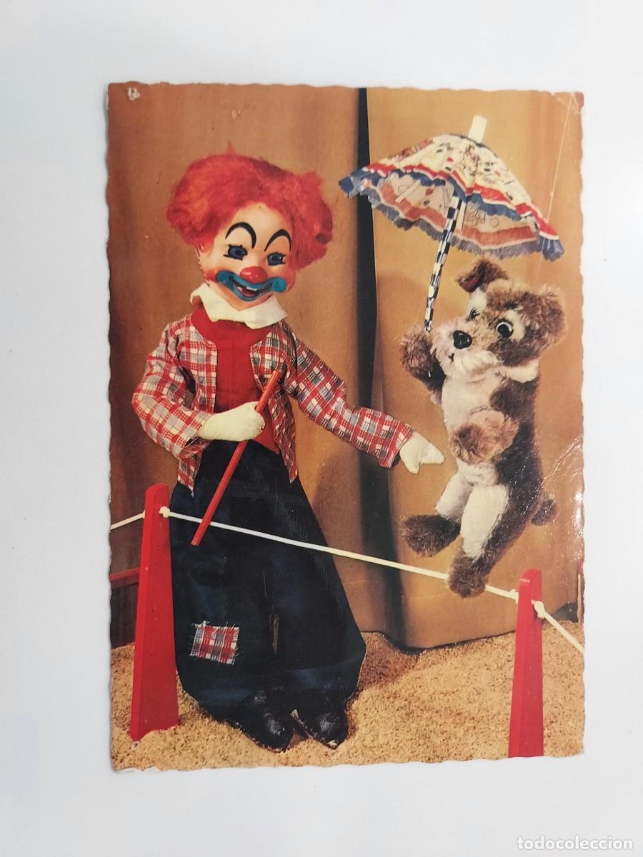 Postales: POSTAL VINTAGE CIRCO MINIATURA PAYASO PERRO PELUCHE. ESCRITA. HOLANDA