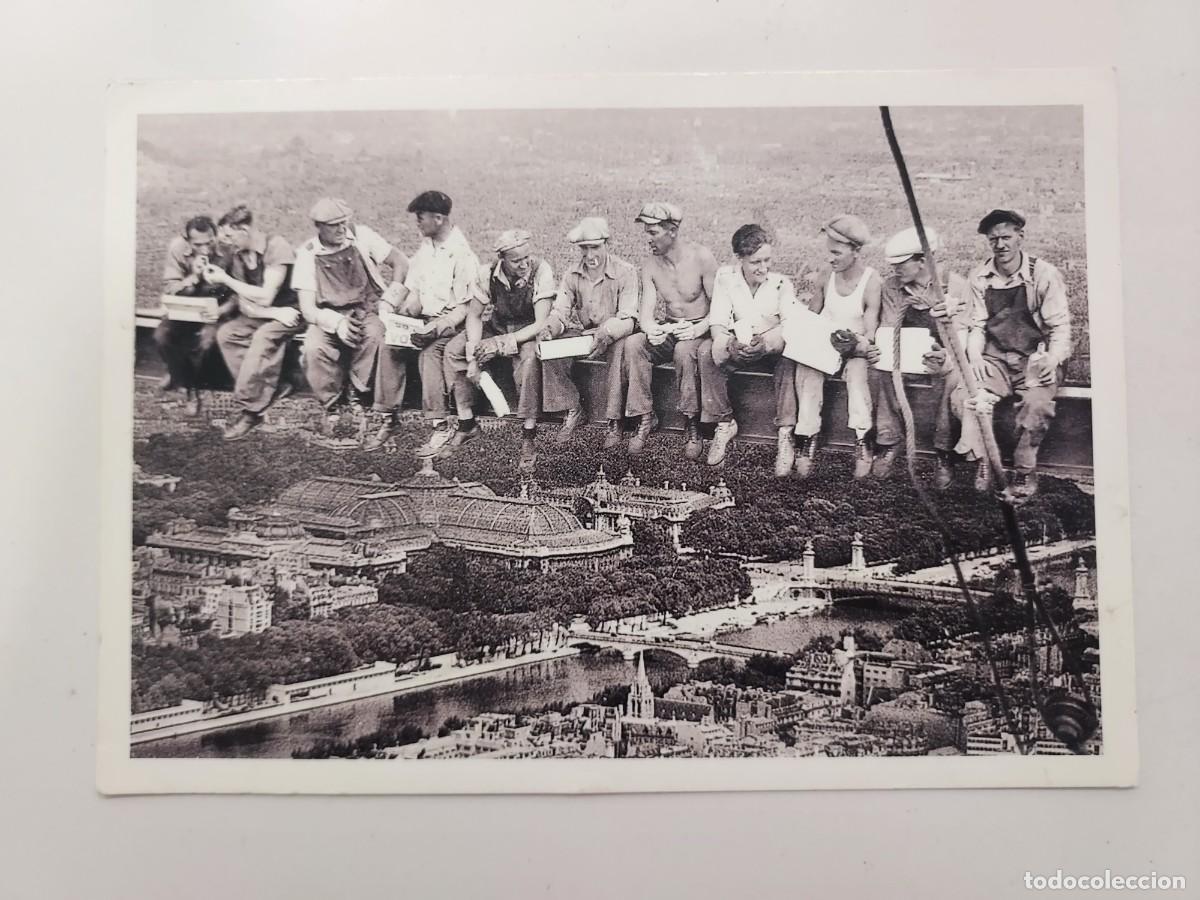 Postales: POSTAL FOTOMONTAJE HUMORISTICO. PARIS CONSTRUCTION DE LA TOUR EIFFEL - 1888. S/C