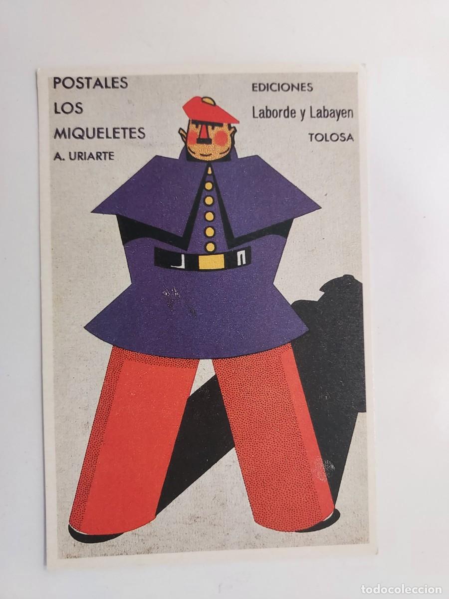 Postales: POSTAL PUBLICITARIA. LOS MIQUELETES A. URIARTE. LABORDE LABAYEN TOLOSA. HISTORIA GRAFICA S XX. S/C