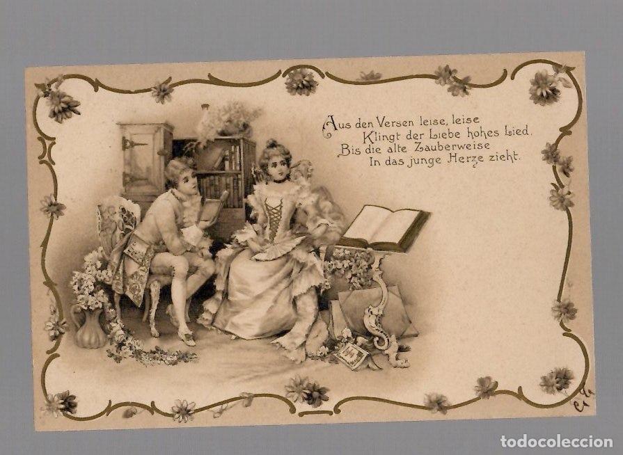 Postales: TARJETA POSTAL CON ESCENA MUSICAL. CIRCULADA EN ZURICH, A&Ntilde;O 1901