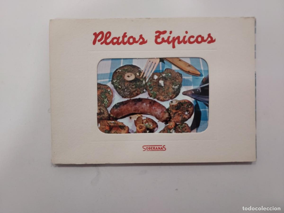 Cartoline: BLOC DE 10 POSTALES PLATOS TIPICOS. SOBERNAS. 1963. Recetas cocina Espa&ntilde;a