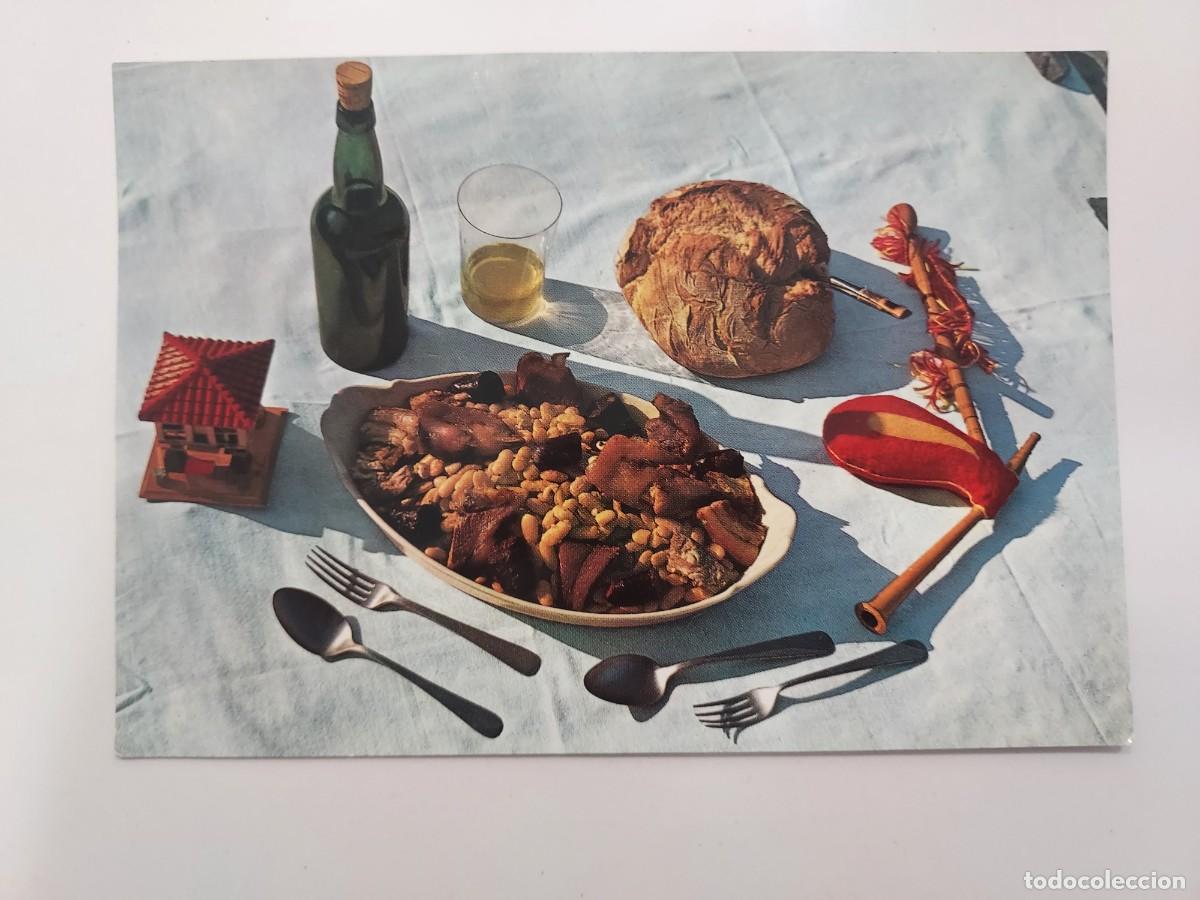 Postales: POSTAL ASTURIAS FABADA PLATO TIPICO. 1964. ESCRITA