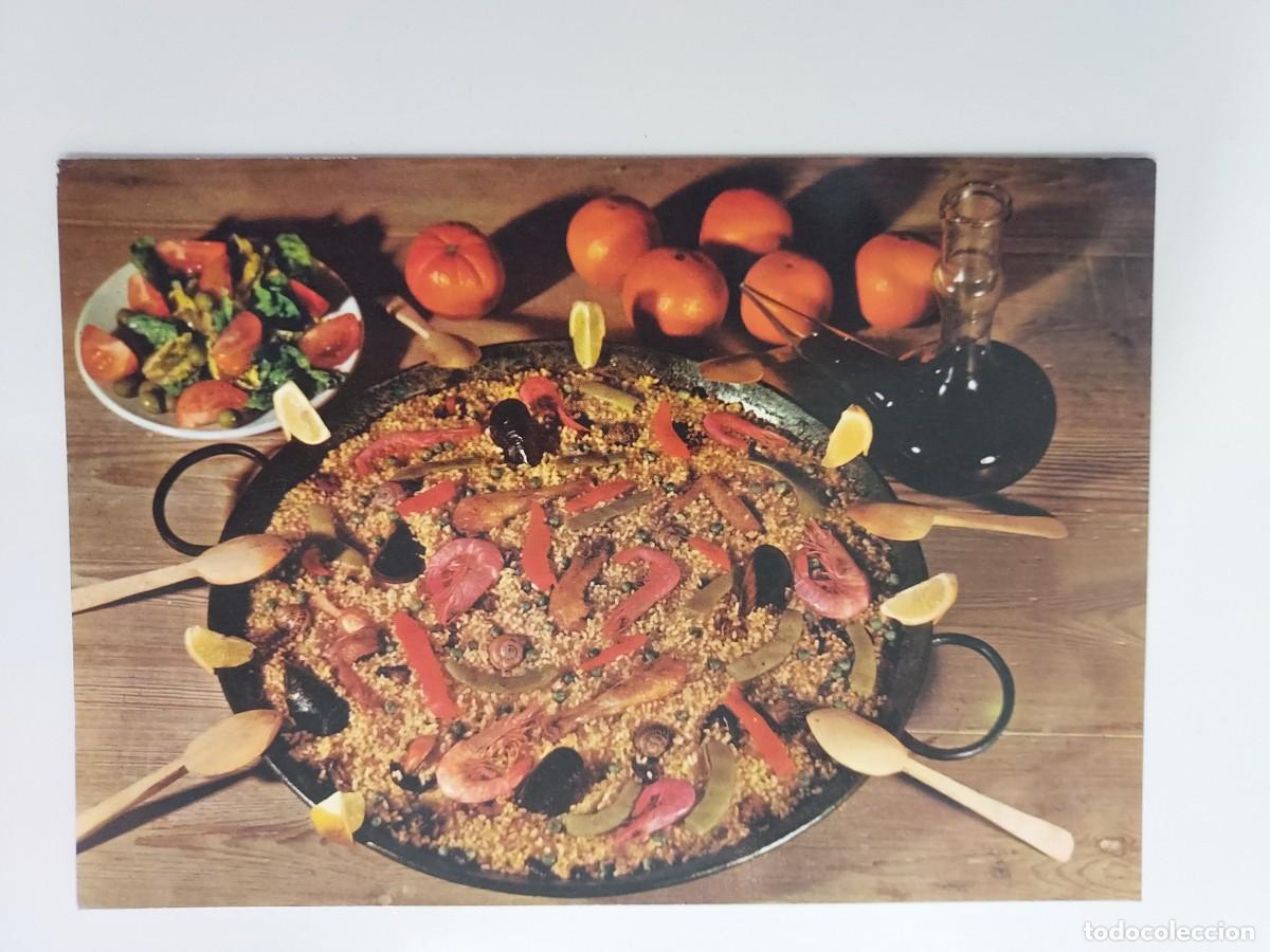 Postales: POSTAL VALENCIA PAELLA VALENCIANA. CIRCULADA. 1963