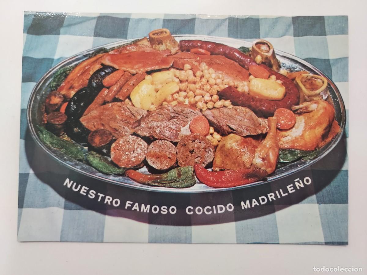 Postales: POSTAL MADRID RESTAURANTES TIPICOS LA GRAN TASCA. NUESTRO FAMOSO COCIDO MADRILE&Ntilde;O. S/C.